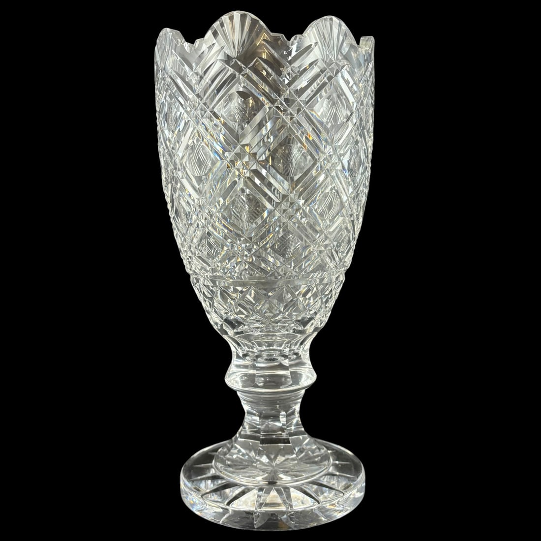 Waterford Master Cutter Cut Crystal Pedestal Vase (1 of 8)