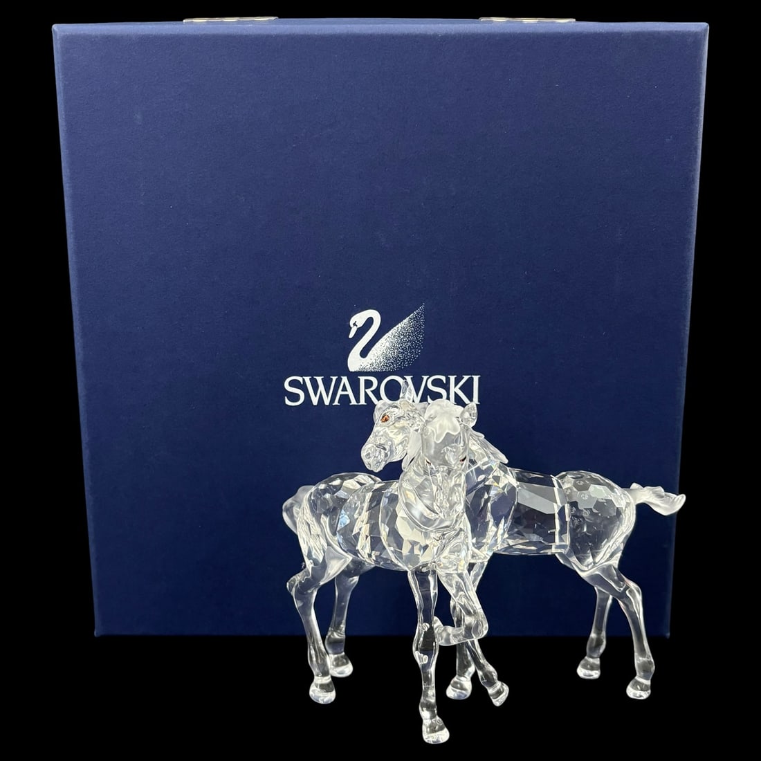 Swarovski Crystal “Horses?? Figurine with Original Box and Certificate (1 of 10)