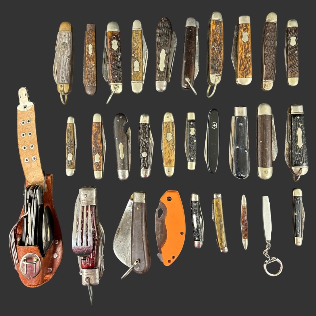 Lot of 29 Vintage Folding Pocket Knives (1 of 11)