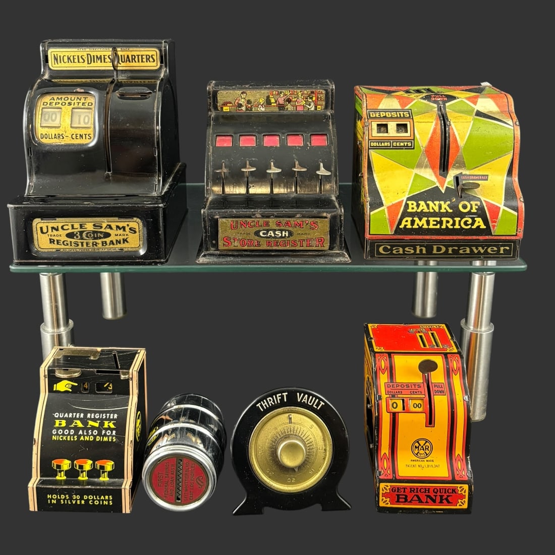 Vintage Tin Toy Banks Lot (1 of 9)