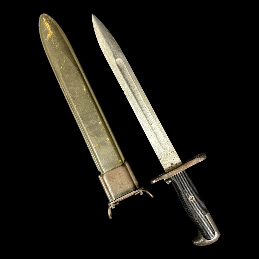 Utica Cutlery WWI Era U.S. Model 1905 Bayonet with Scabbard (1 of 9)