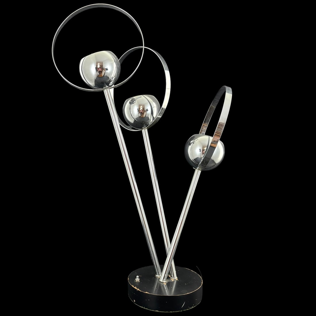 MCM Mid-Century Modern Chrome Orb Floor Lamp (1 of 5)