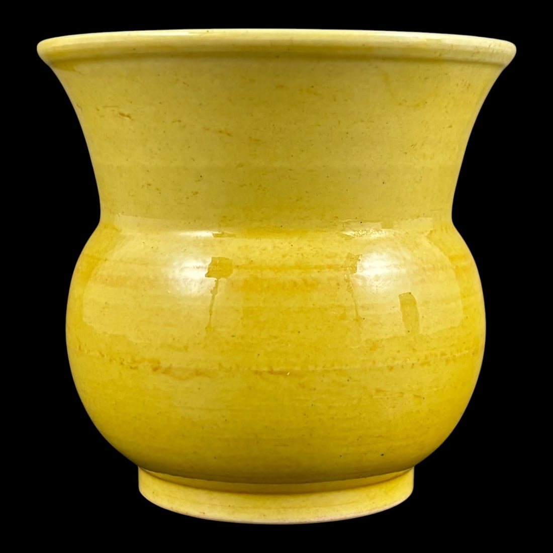 Antique Signed Chinese Yellow Glazed Porcelain Jar (1 of 5)