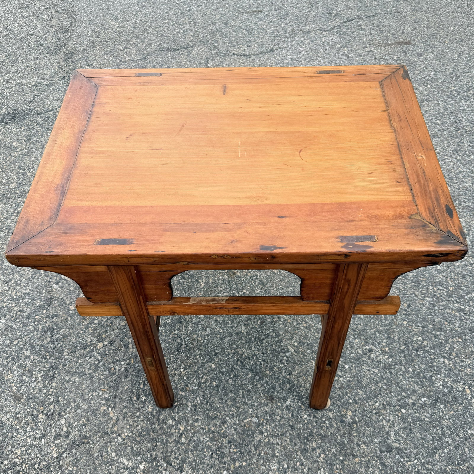 Chinese Wine or Small Altar Wood Console Table Qing Dynasty 19th c. (1 of 4)