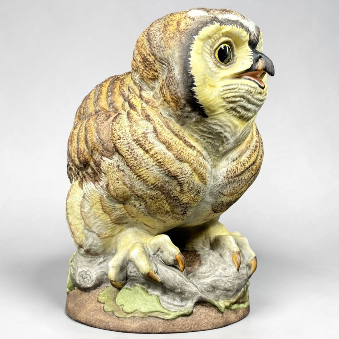 Boehm Porcelain Great Horned Owl Fledgling Figurine Limited Edition (1 of 8)