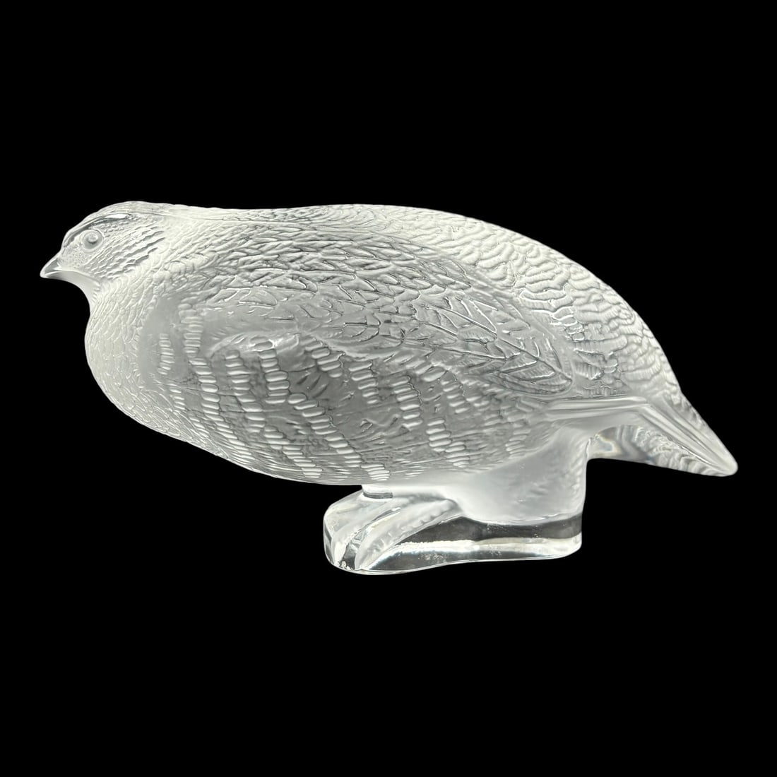 Lalique France Frosted Crystal Partridge Bird Figure (1 of 10)