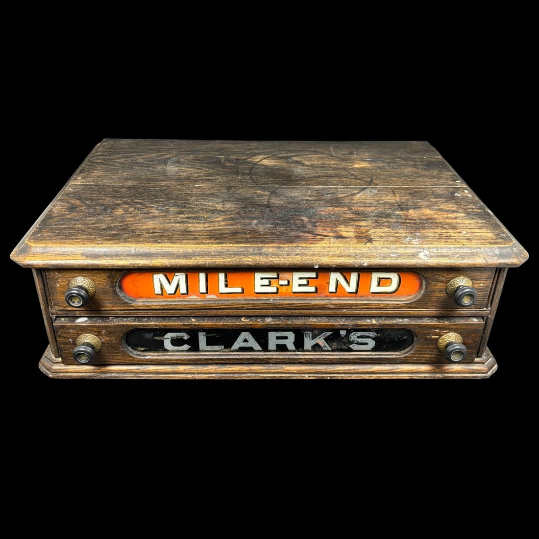 Antique Clark’s Mile End Wooden Spool Thread Cabinet (1 of 9)