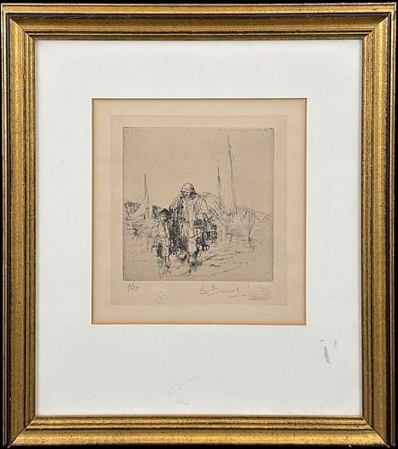 Auguste Brouet (French, 1872–1941) Limited Edition Etching #1/75 (1 of 5)