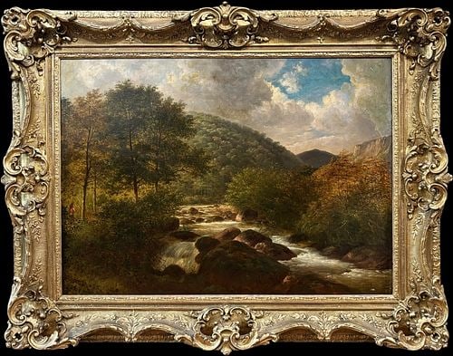 Frederick Richard Lee (1798–1879) Scottish Highland River Landscape Oil Painting (1 of 5)
