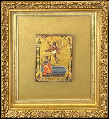 19th Century Russian Orthodox Resurrection Icon (1 of 3)