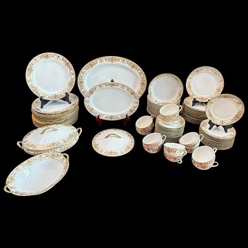 Noritake Japan Hand-Painted Gilt Porcelain Dinner Service No. 16034 (1 of 17)