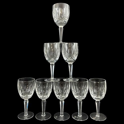 Set of 8 Waterford Cut Crystal Wine Kildare Glasses (1 of 6)