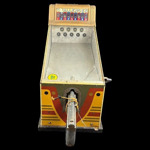 Vintage Challenger 1-Cent Coin-Operated Pistol Shooting Arcade Game (1 of 7)