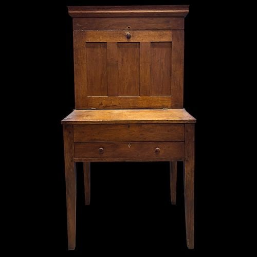 Antique Primitive Drop-Front Plantation Secretary Desk (1 of 7)