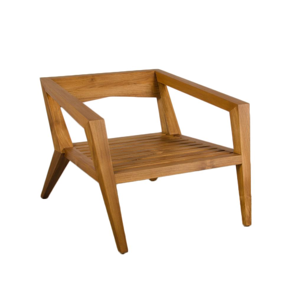SOLID TEAK OUTDOOR LOUNGE CHAIR (1 of 11)