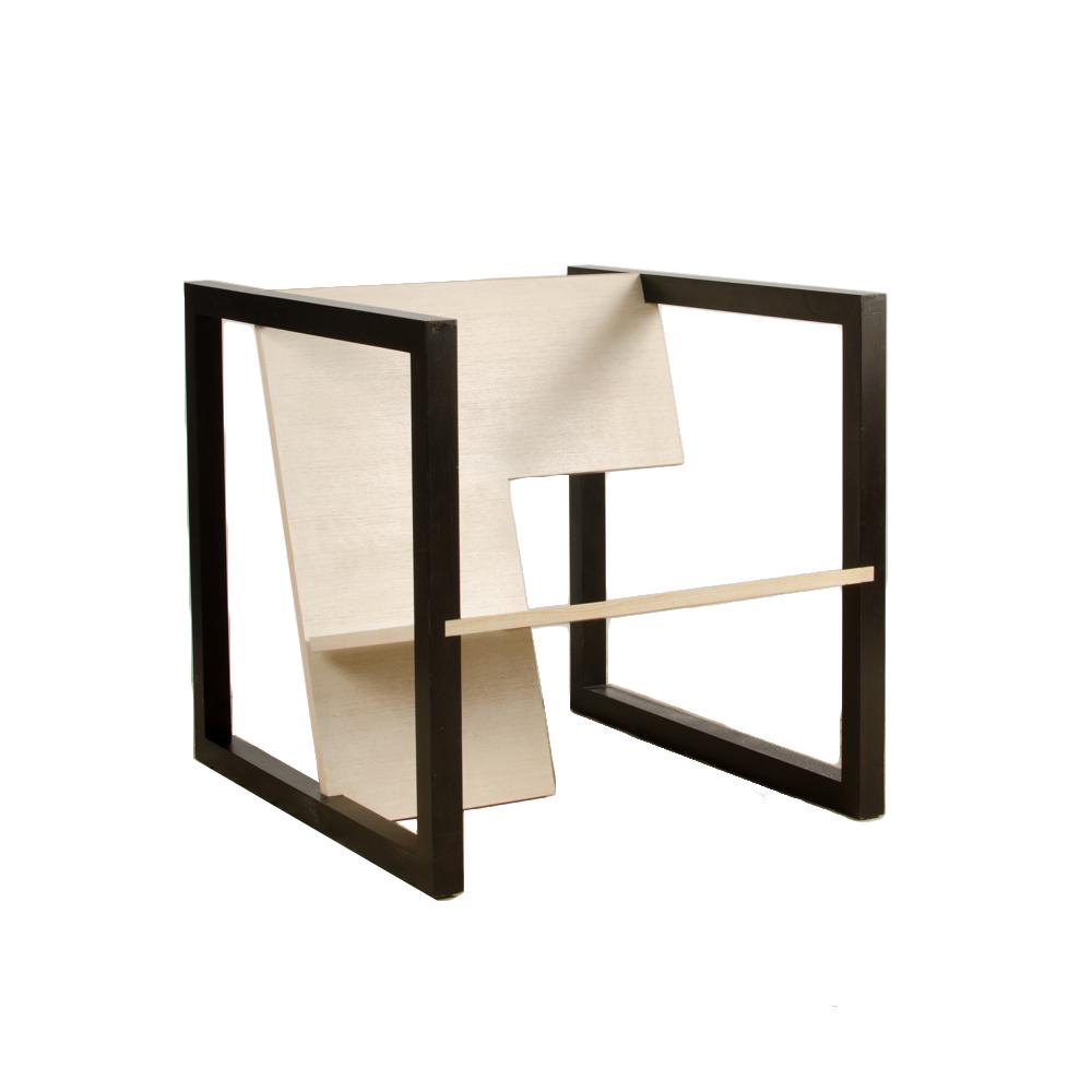 OVERSIZED ARCHITECTURAL CLUB CHAIR MAHOGANY FRAME (1 of 10)