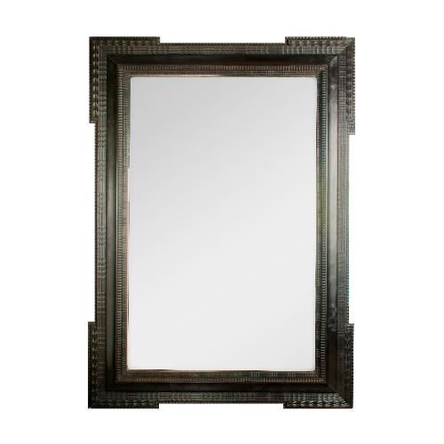 A large 19th Century Dutch style ebonized mirror (1 of 4)