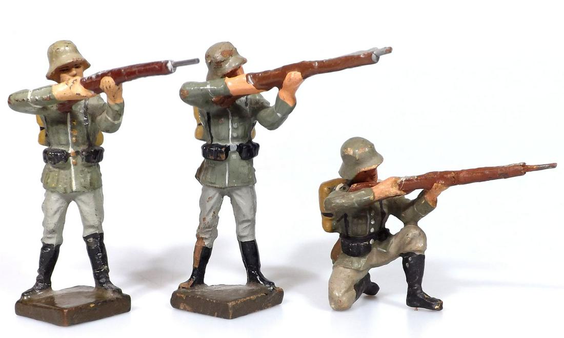 German military, Lineol, composition figures, 7-7,5 cm (1 of 2)