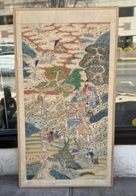 Early 20th Century Chinese Silk Kesi Panel – Immortal Figures