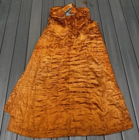 Fantastic Antique Chinese Silk Brocade Vest Dragons & Phoenixes Qing Period