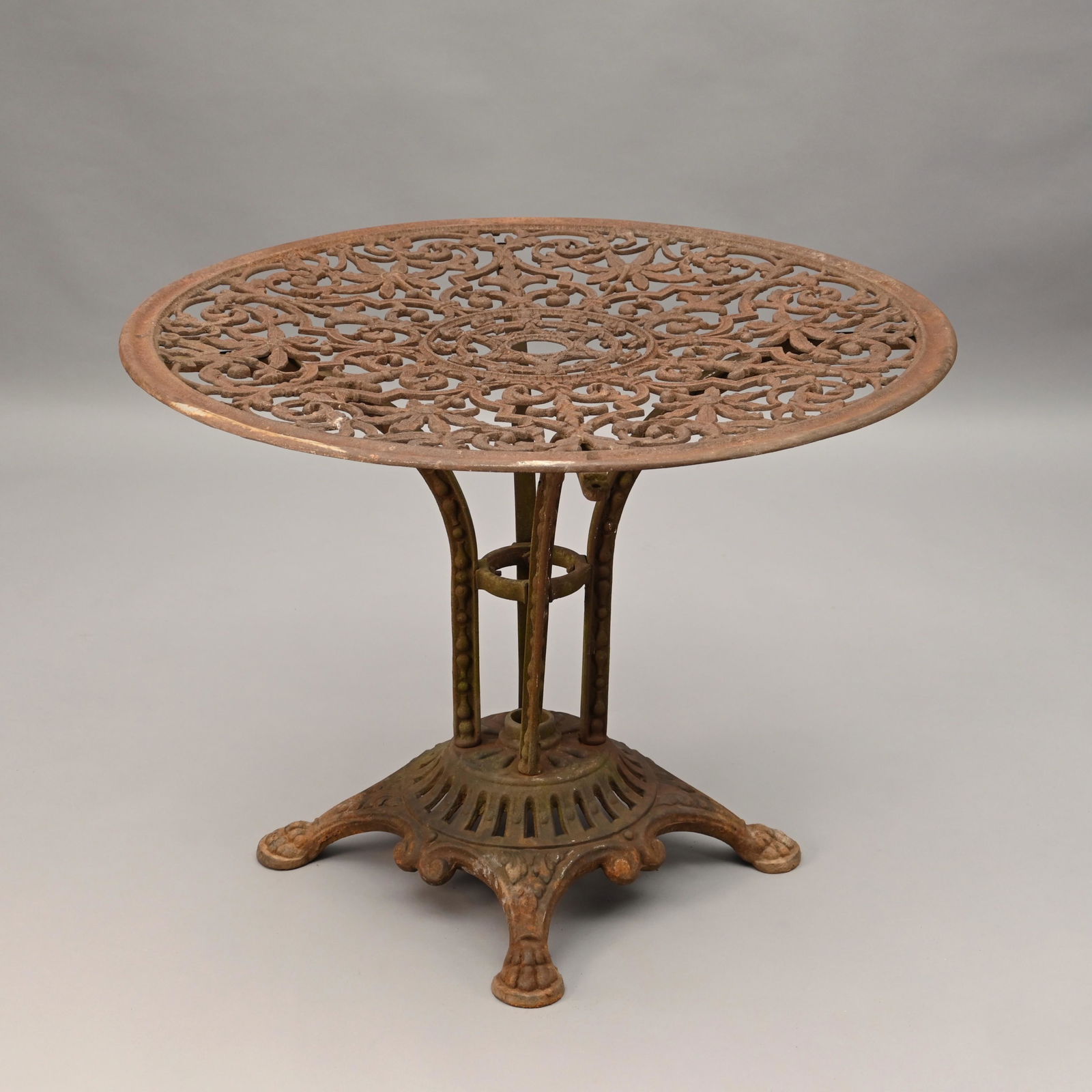 Cast Iron Pedestal Base Patio Table (1 of 3)