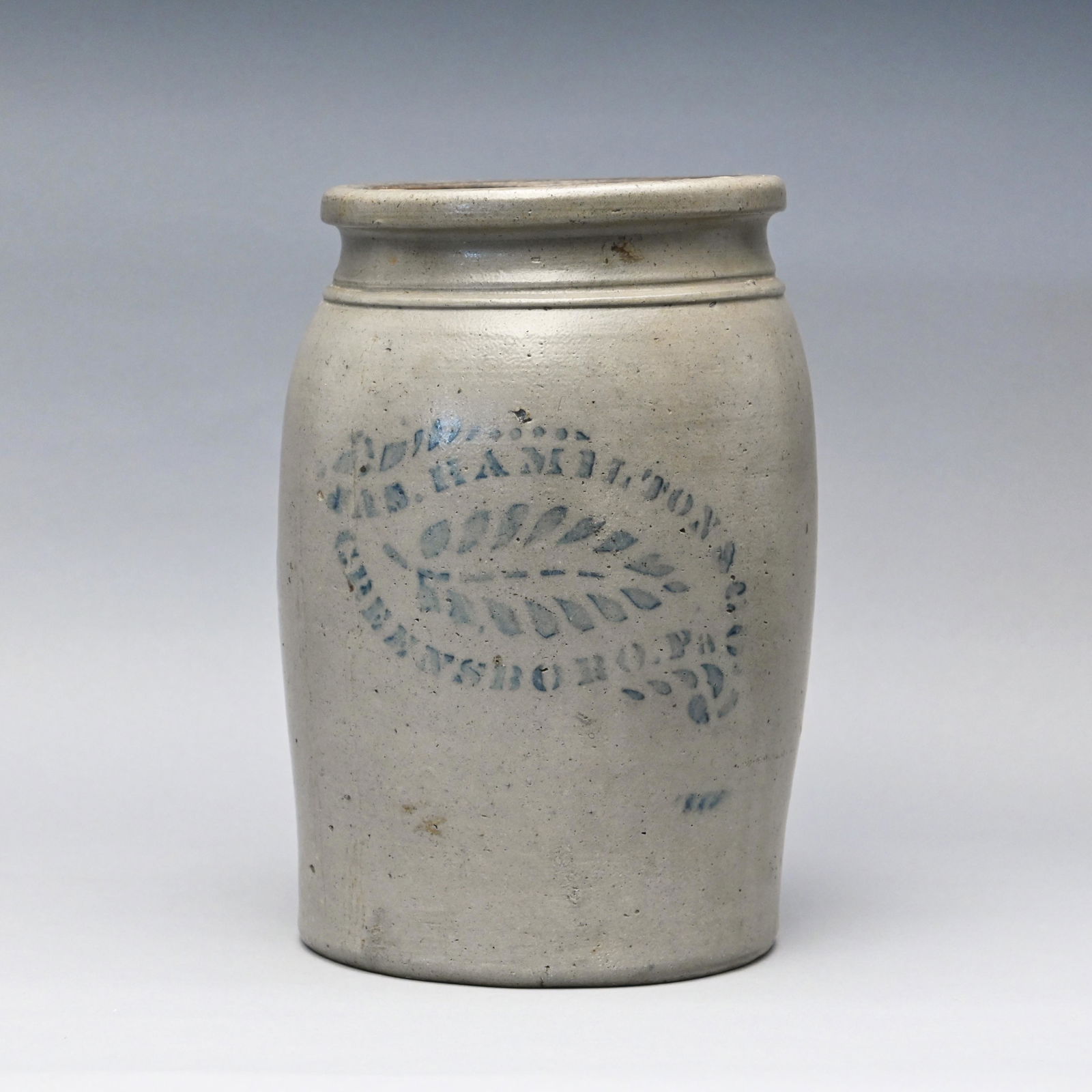 Jas. Hamilton, Greensboro, PA Stoneware Jar (1 of 4)