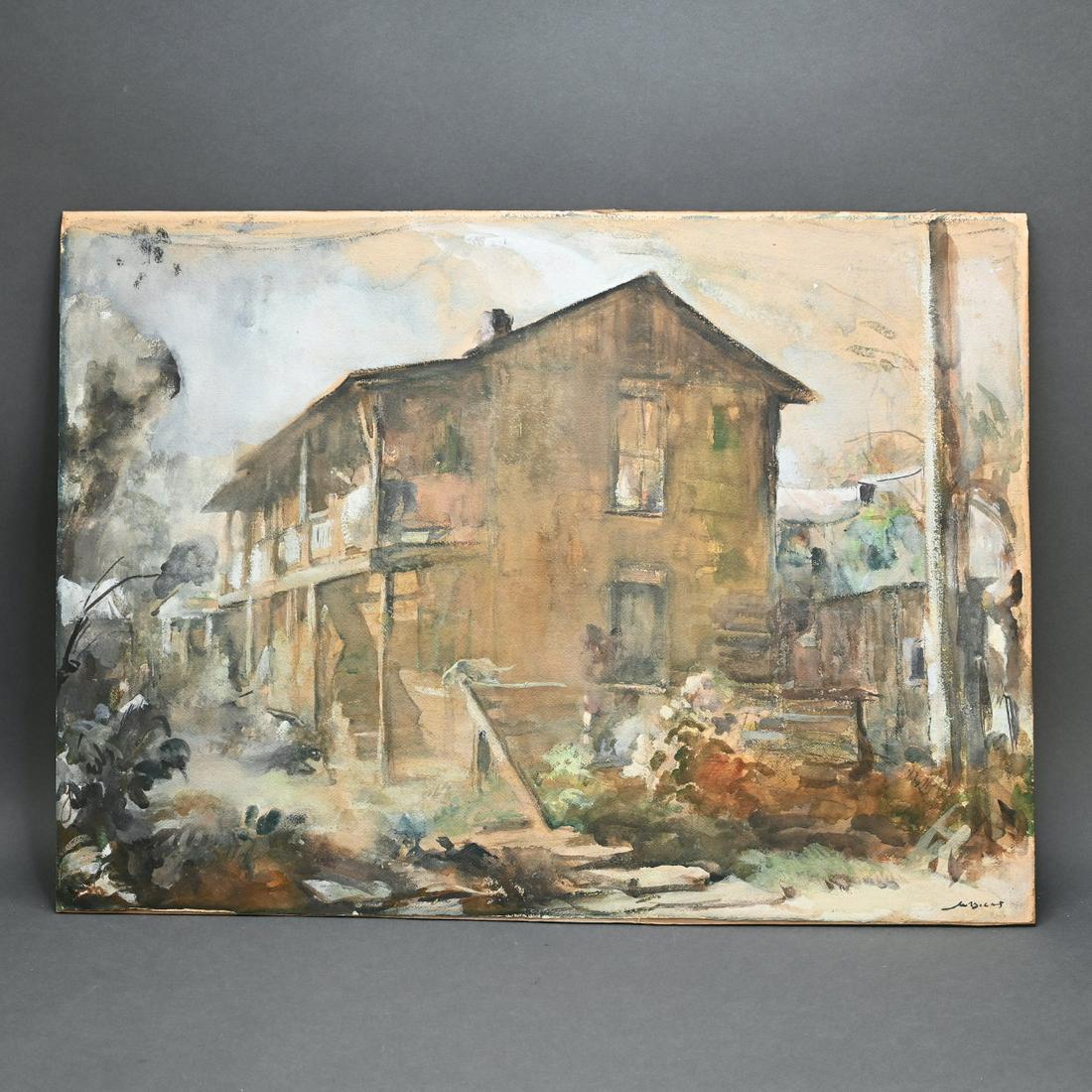 Walter Biggs (Amer, 1886-1968) Virginia Tenement (1 of 2)