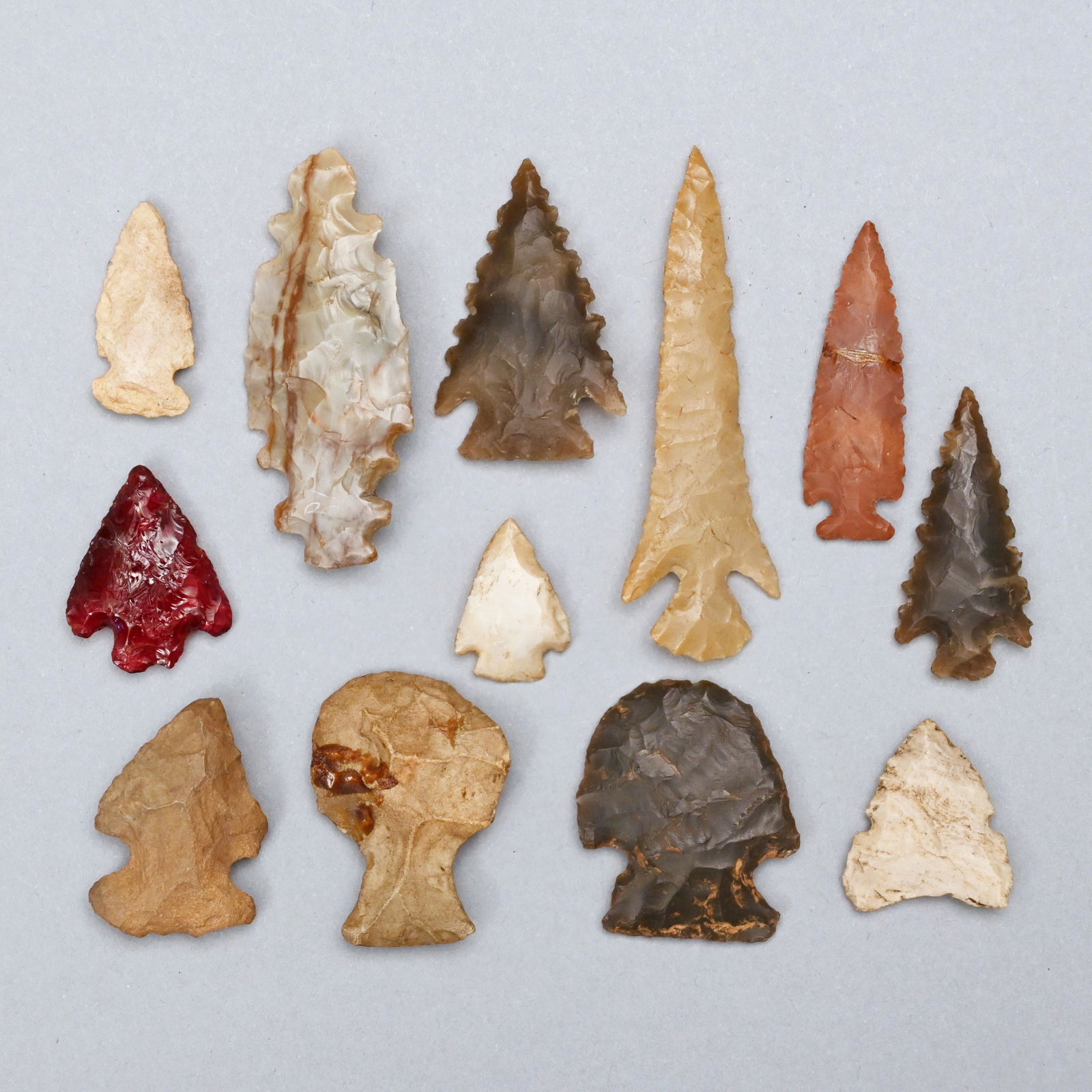 Collection of 12 Assorted Arrowheads (1 of 2)