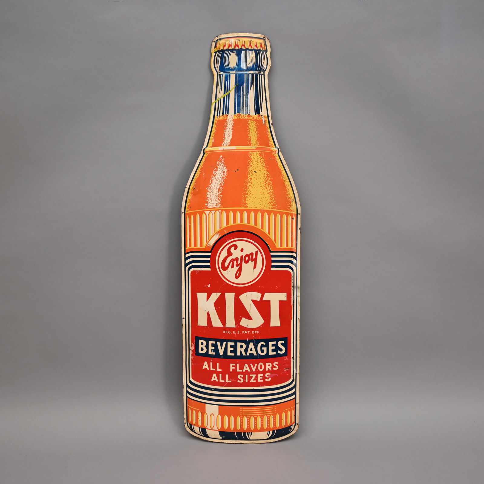 Large Kist Beverages Tin Litho Advertising Sign (1 of 5)