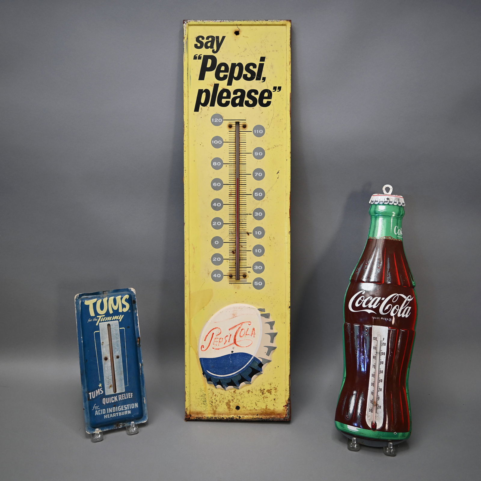 Three Advertising Thermometers (1 of 7)