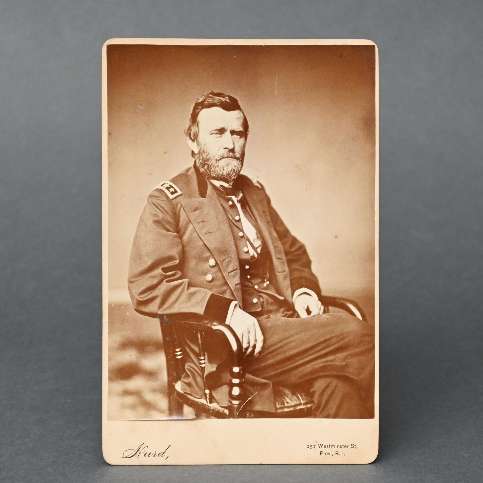 Union General Ulysses S. Grant Cabinet Photograph (1 of 2)