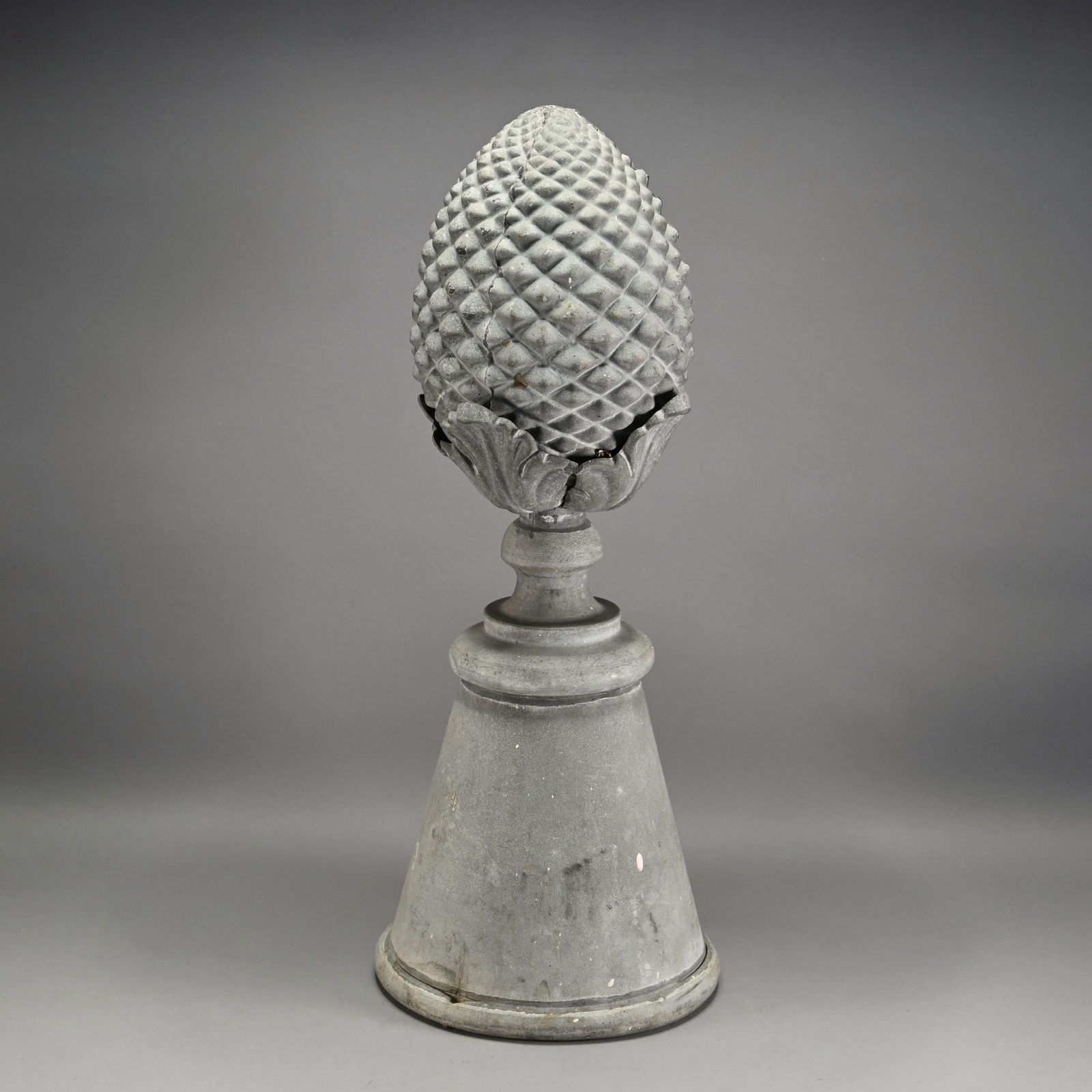 Zinc Pineapple-Form Architectural Finial (1 of 3)