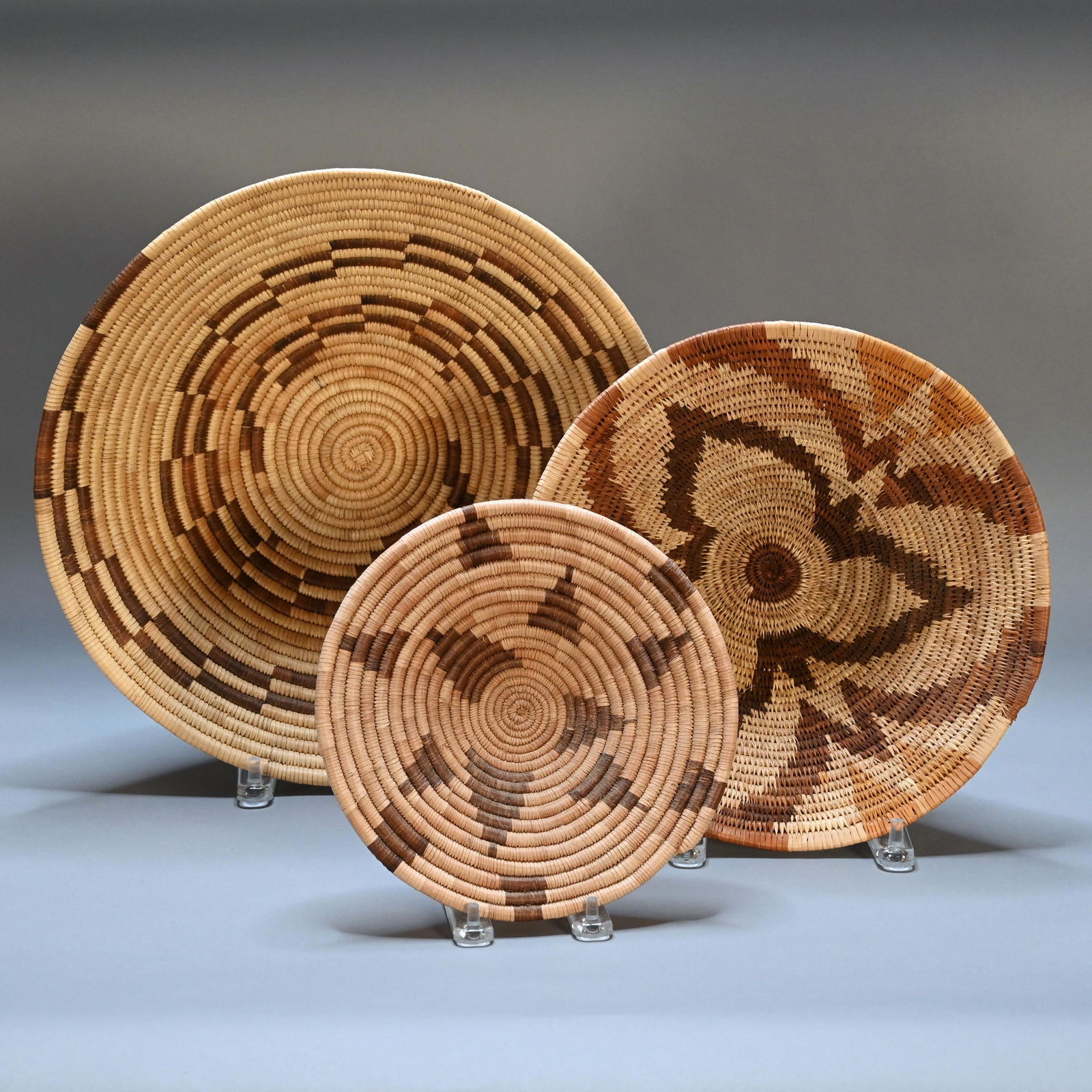 Lot of Three Woven Baskets (1 of 4)