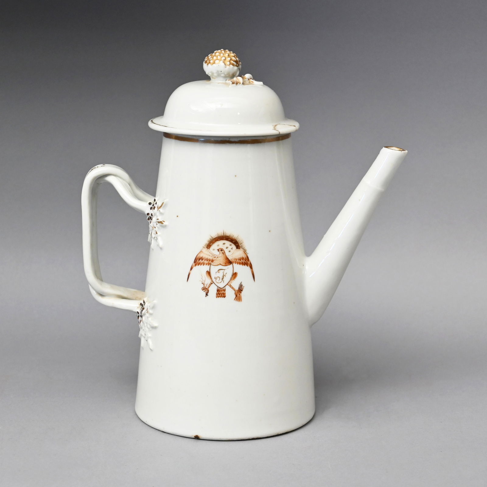 Chinese Export American Eagle Coffee Pot and Cover (1 of 6)