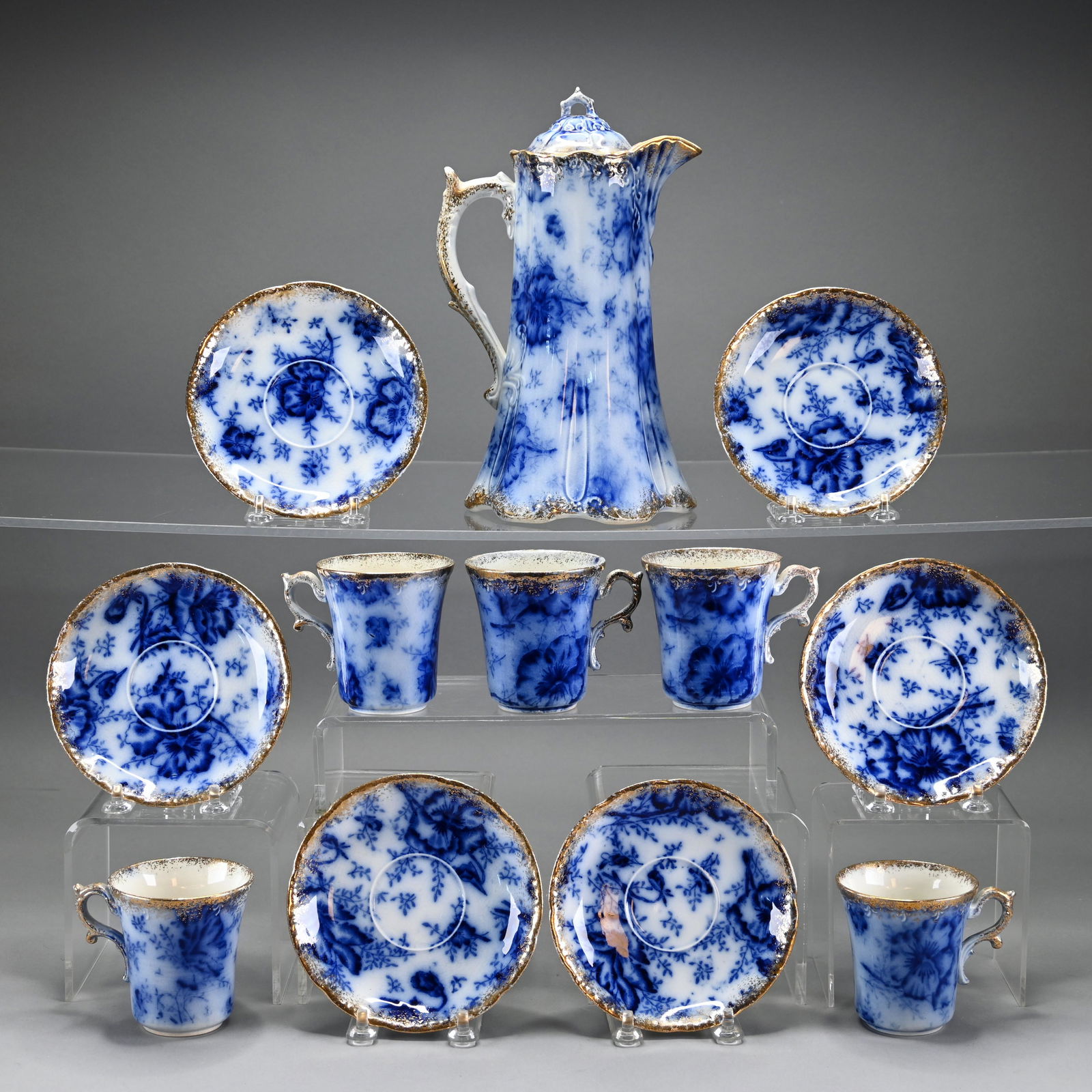 Flow Blue Chocolate Set by Warwick (1 of 5)