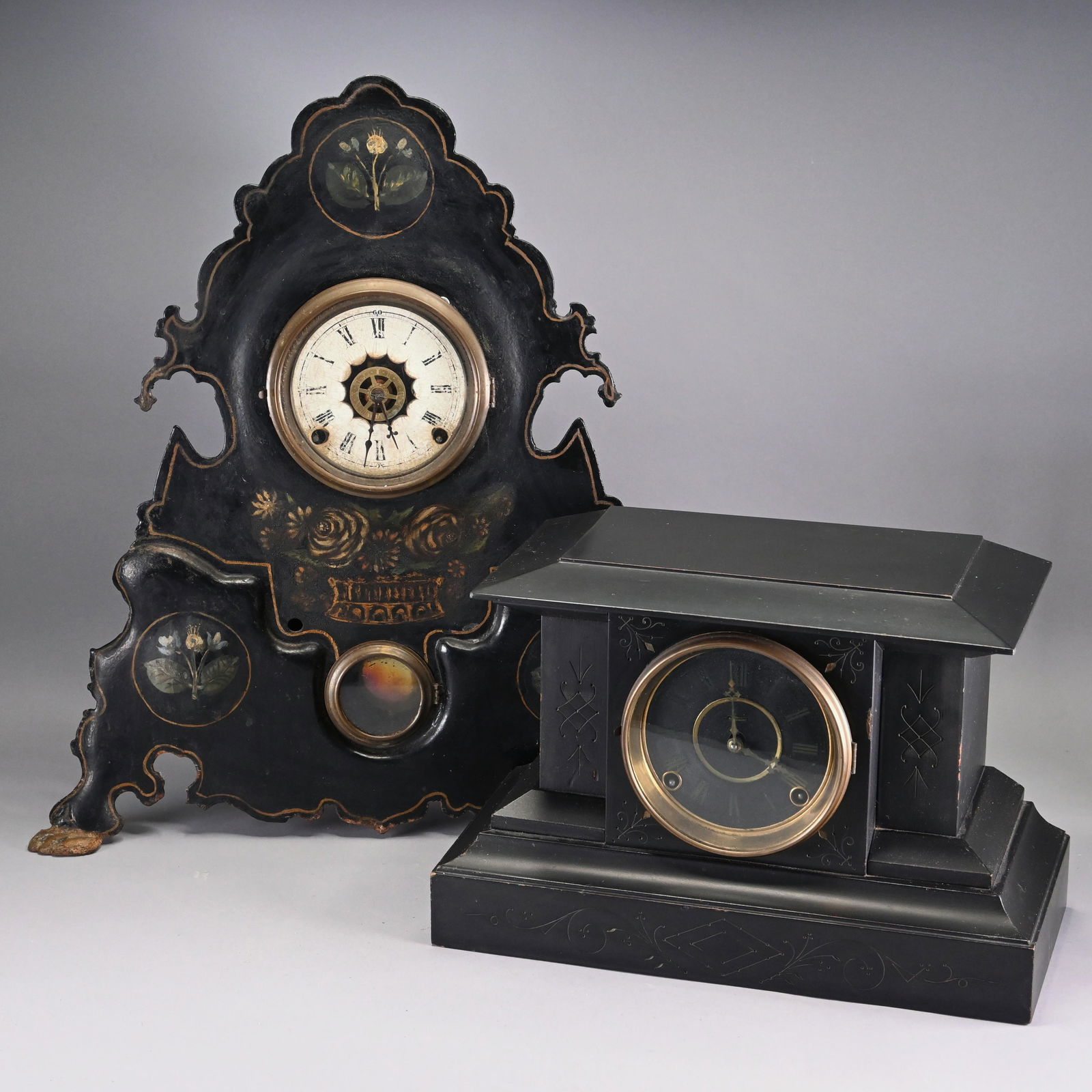 Two Victorian Shelf Clocks (1 of 5)