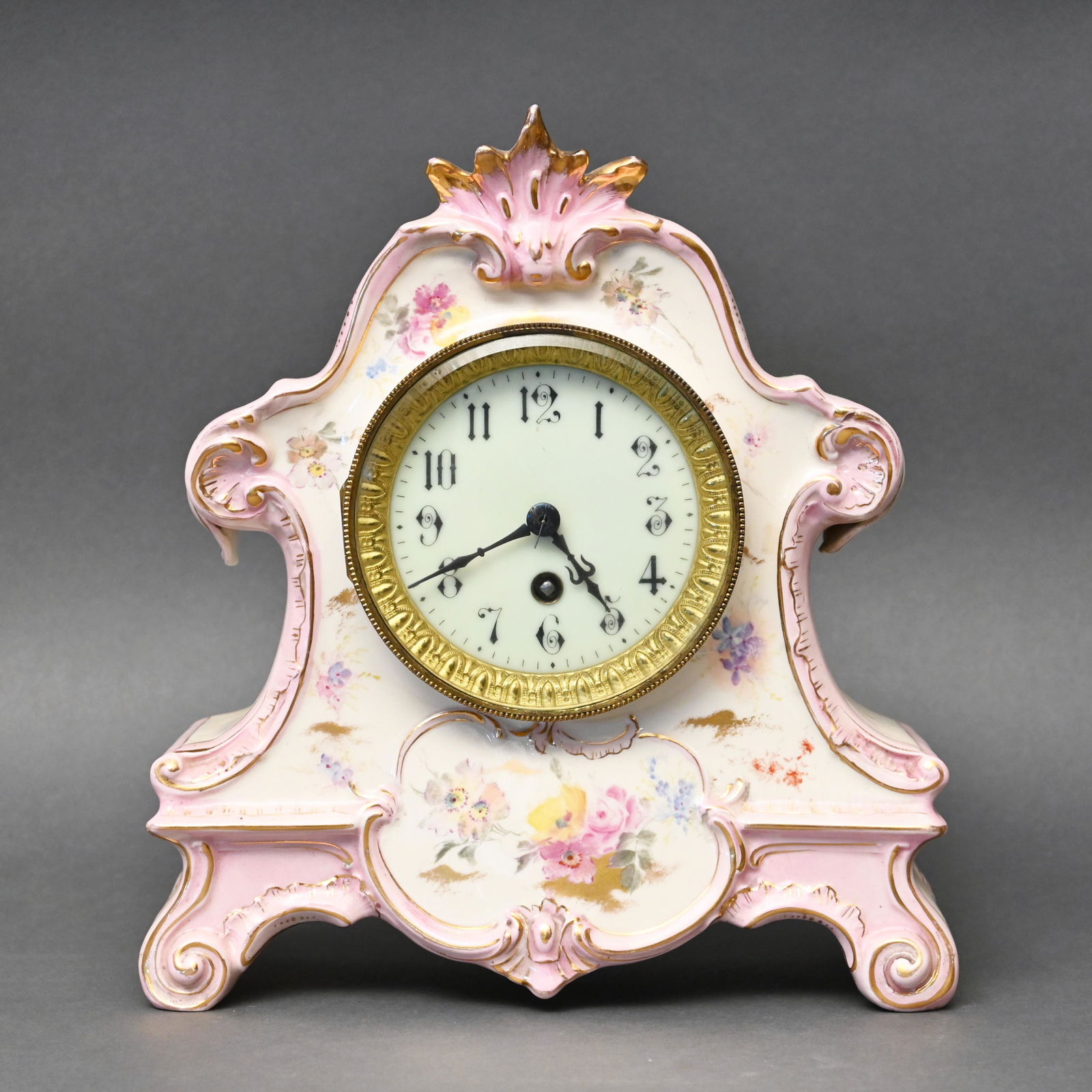 Royal Bonn Porcelain Case Shelf Clock (1 of 4)