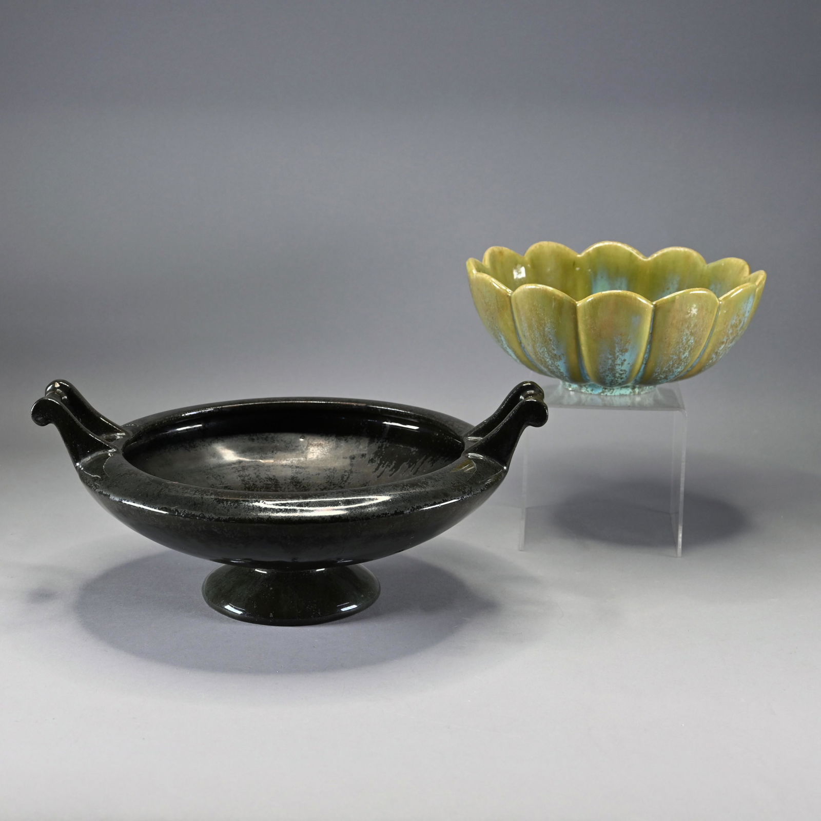 Fulper Pottery Double-Handled Bowl & Another (1 of 10)