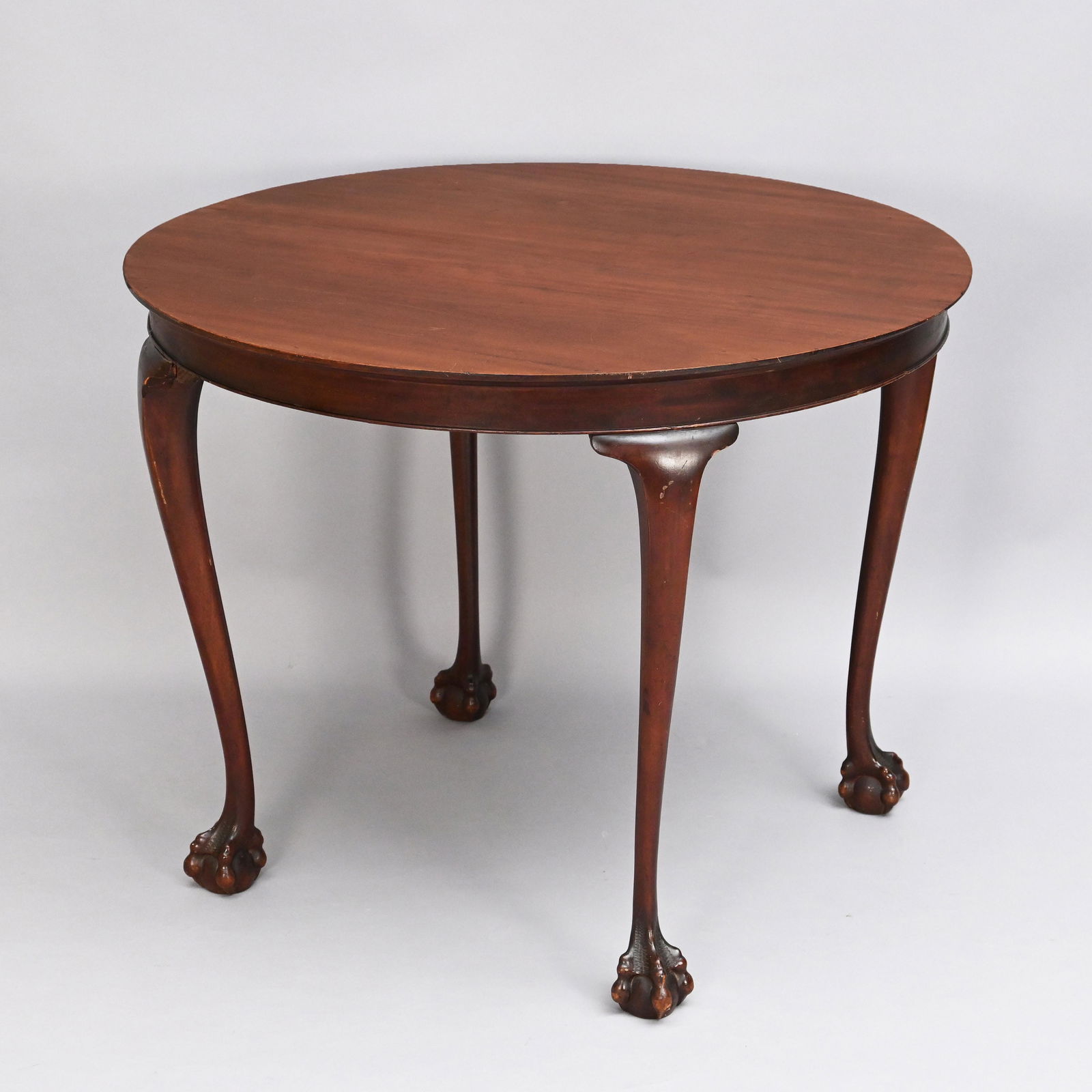 Chippendale Style Round Mahogany Center Table (1 of 5)