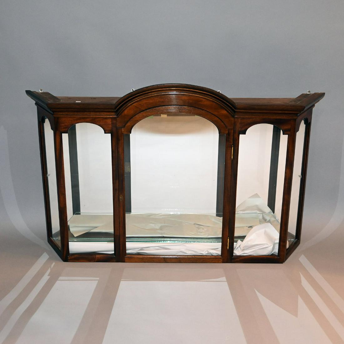 Custom Walnut Hanging Display Cabinet (1 of 1)