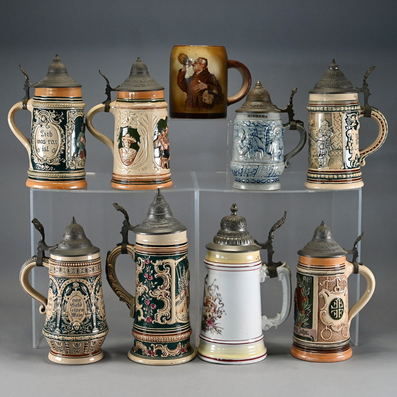 Eight German Steins and a Mug (1 of 5)