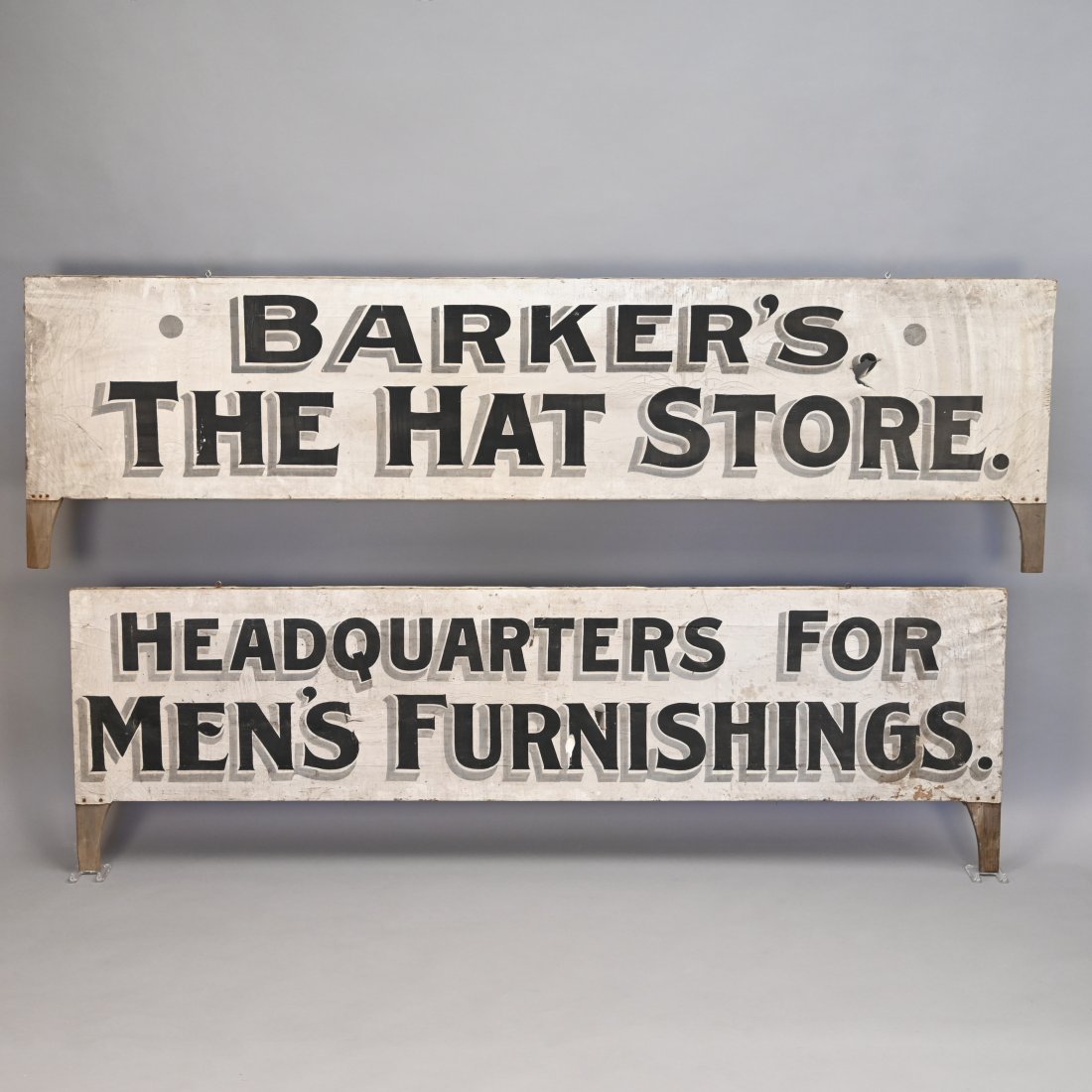 Pair of Wagon Side Advertising Panels for Barker's (1 of 2)