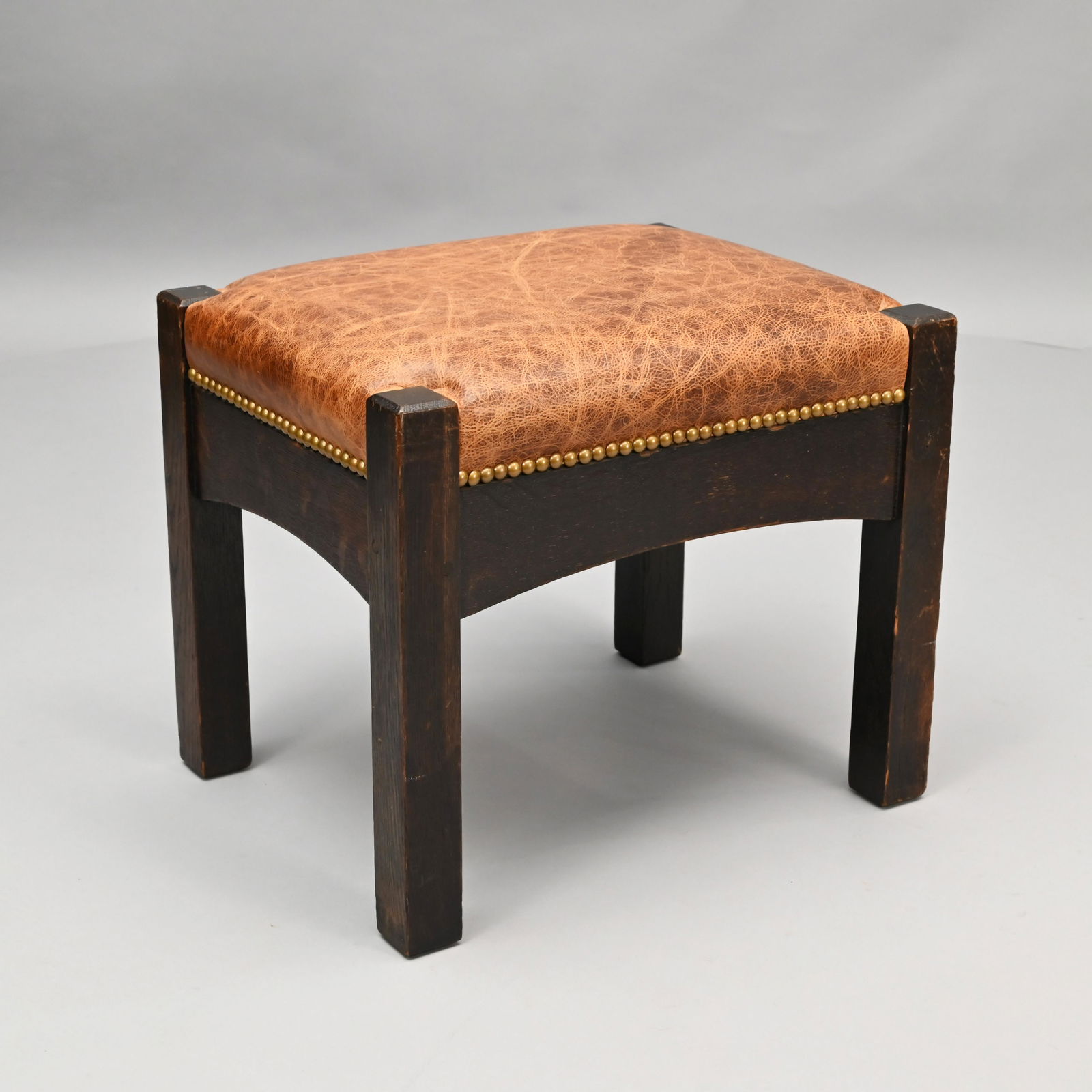 L. & J. G. Stickley Mission Oak Footstool, #394 (1 of 6)