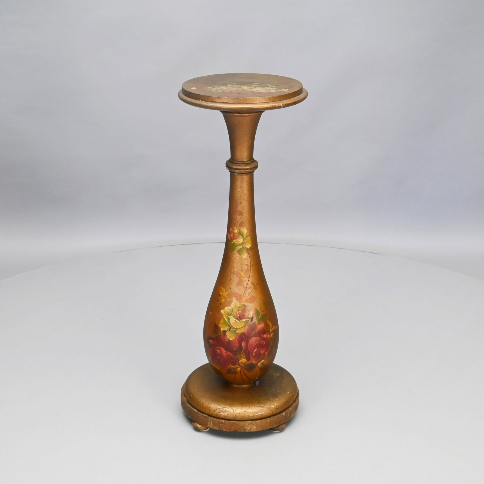 Early 20th Century Paint-Decorated Pedestal (1 of 6)