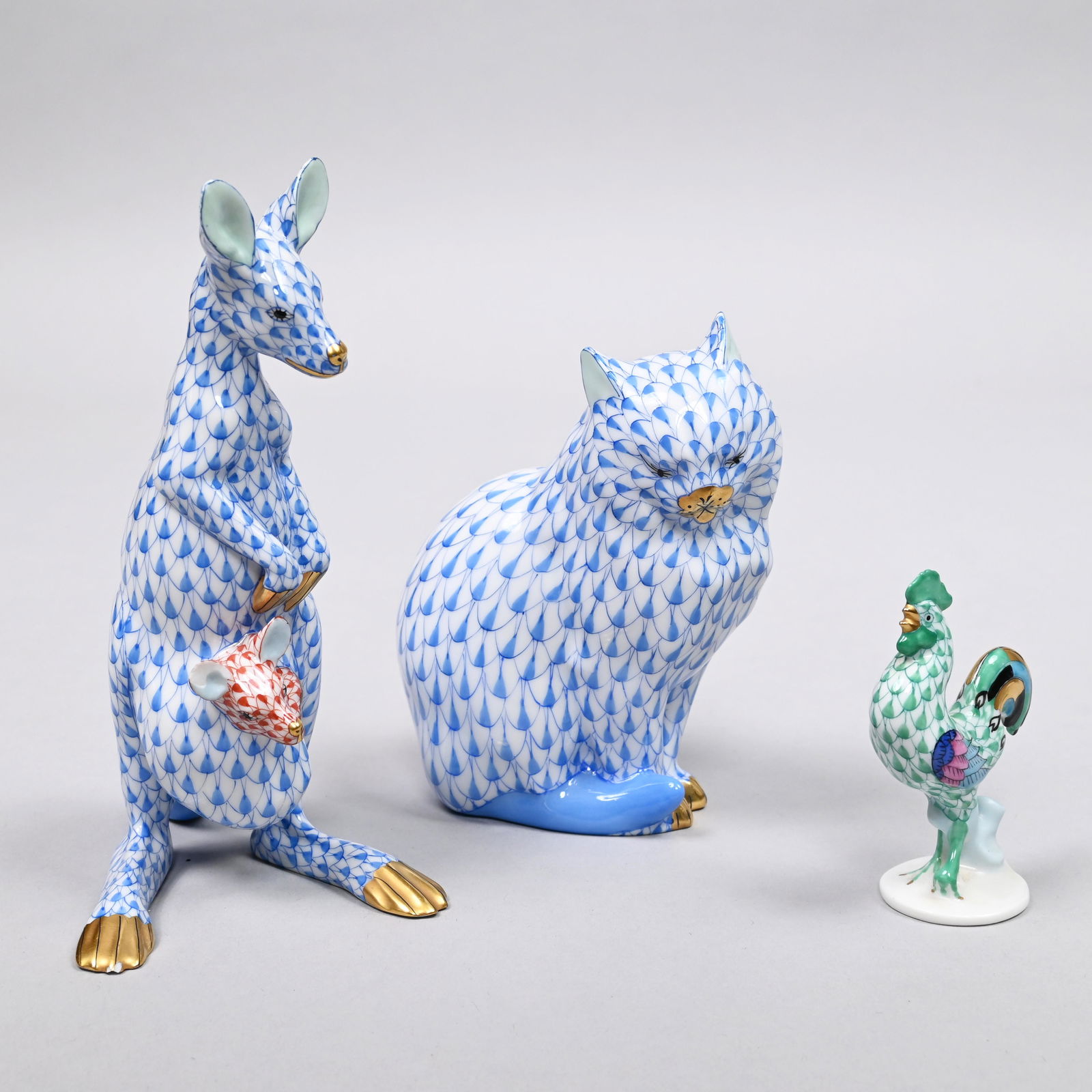 Three Herend Porcelain Figures, Twentieth Century (1 of 10)