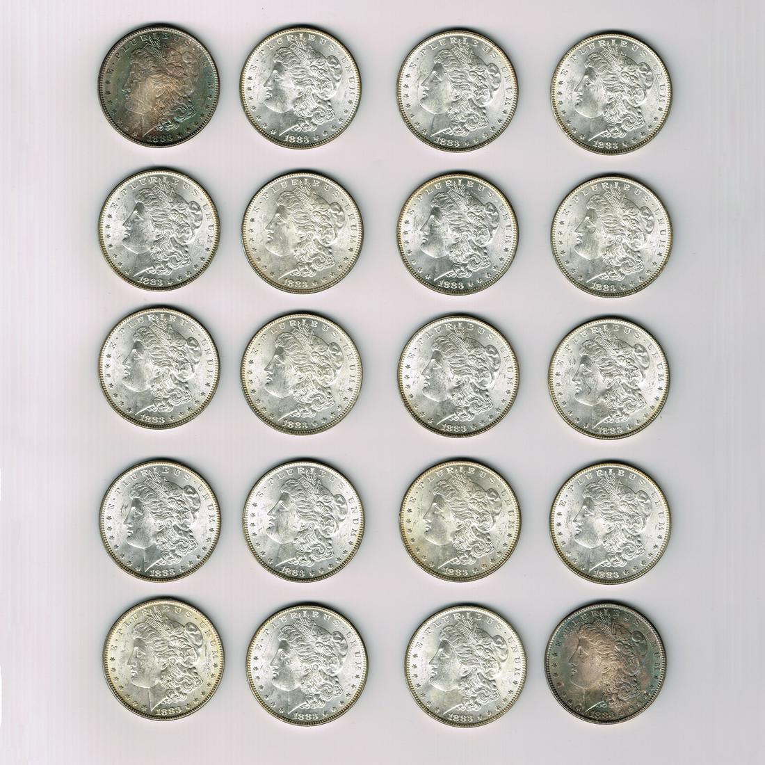 Roll of (20) 1883 Morgan Silver Dollars (1 of 11)