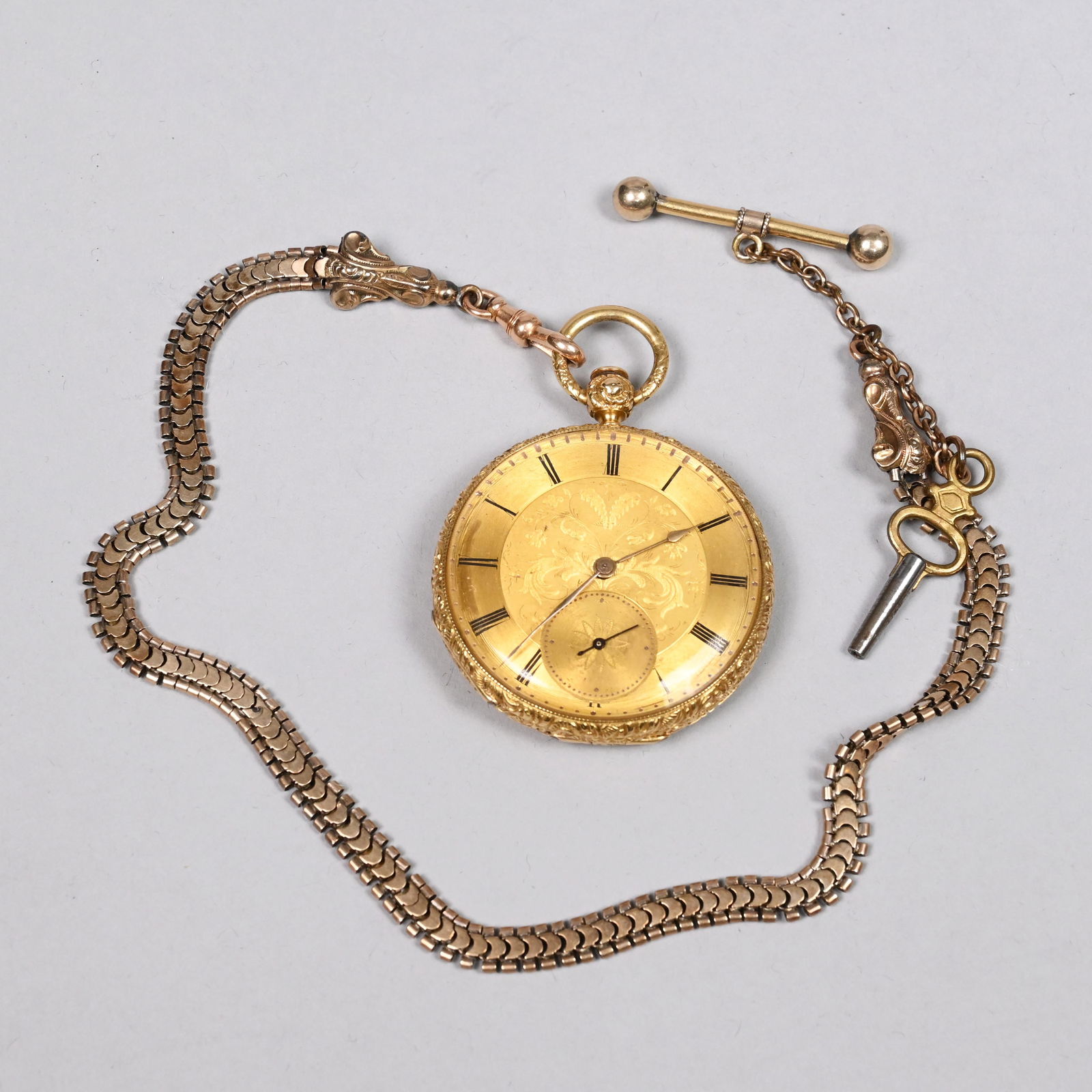 Gentleman's Gold Pocketwatch, C.A. Robert (1 of 6)