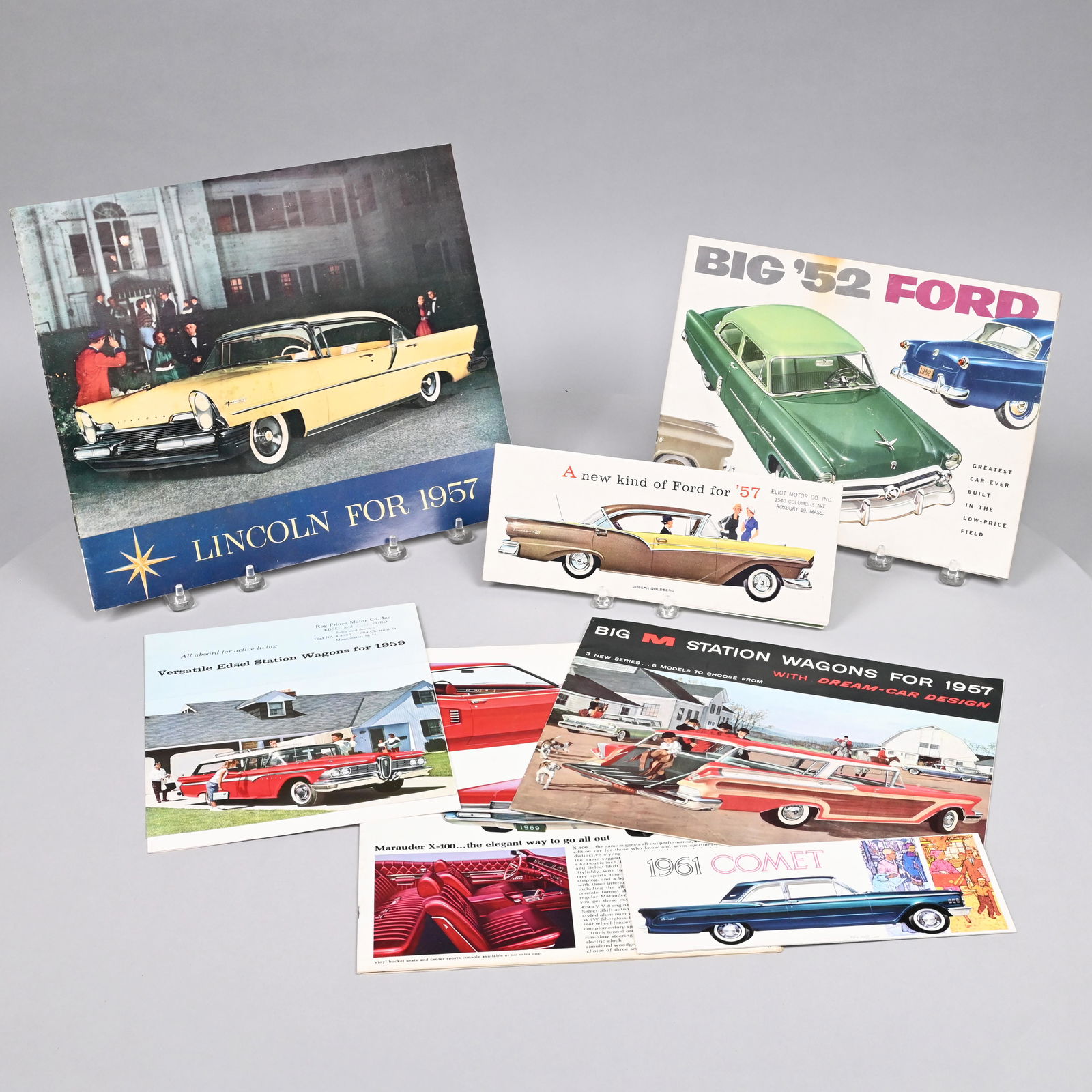 Lg. Group Vintage Car Brochures, Approx. 1952-76 (1 of 7)