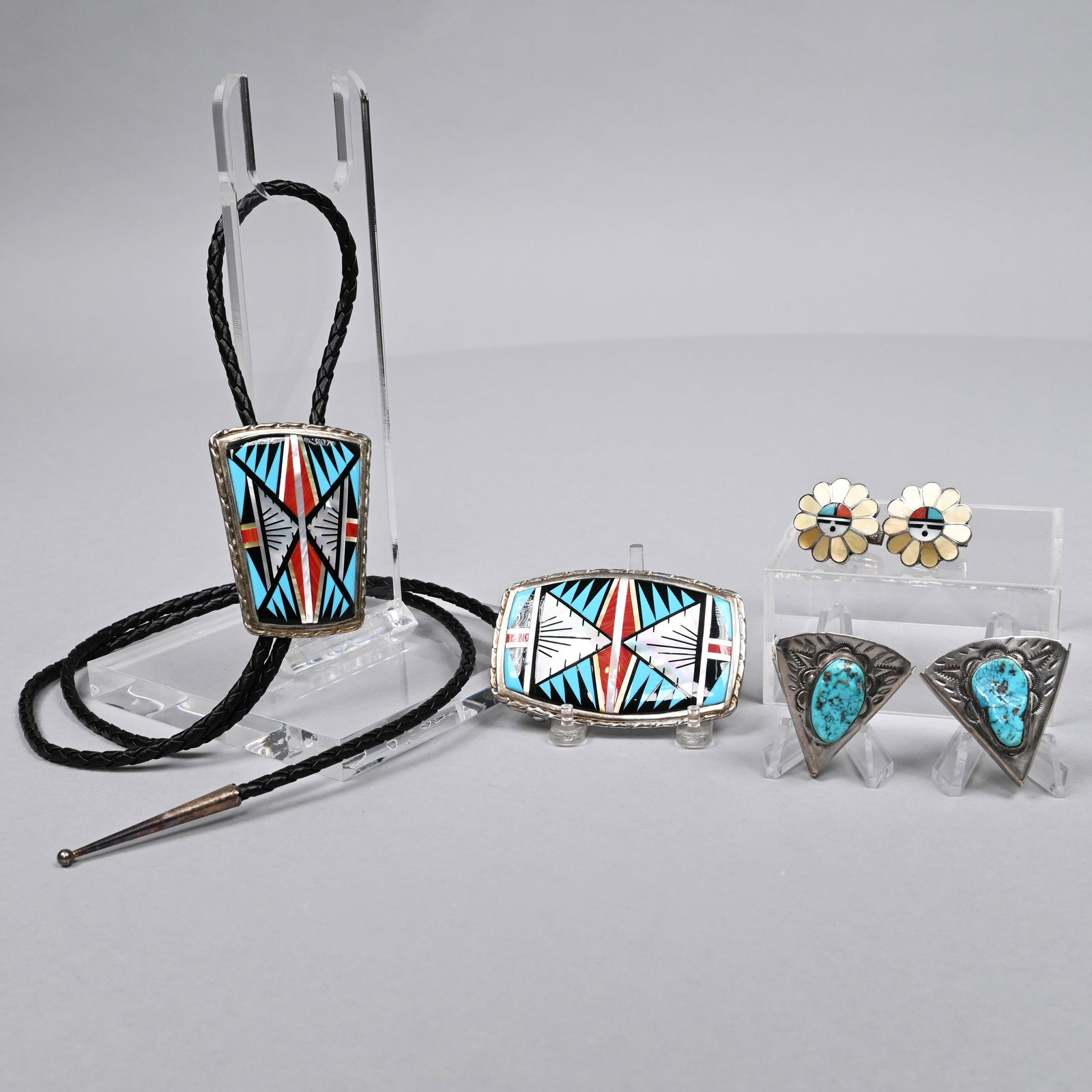 Group of Southwestern Silver and Stone Jewelry (1 of 9)