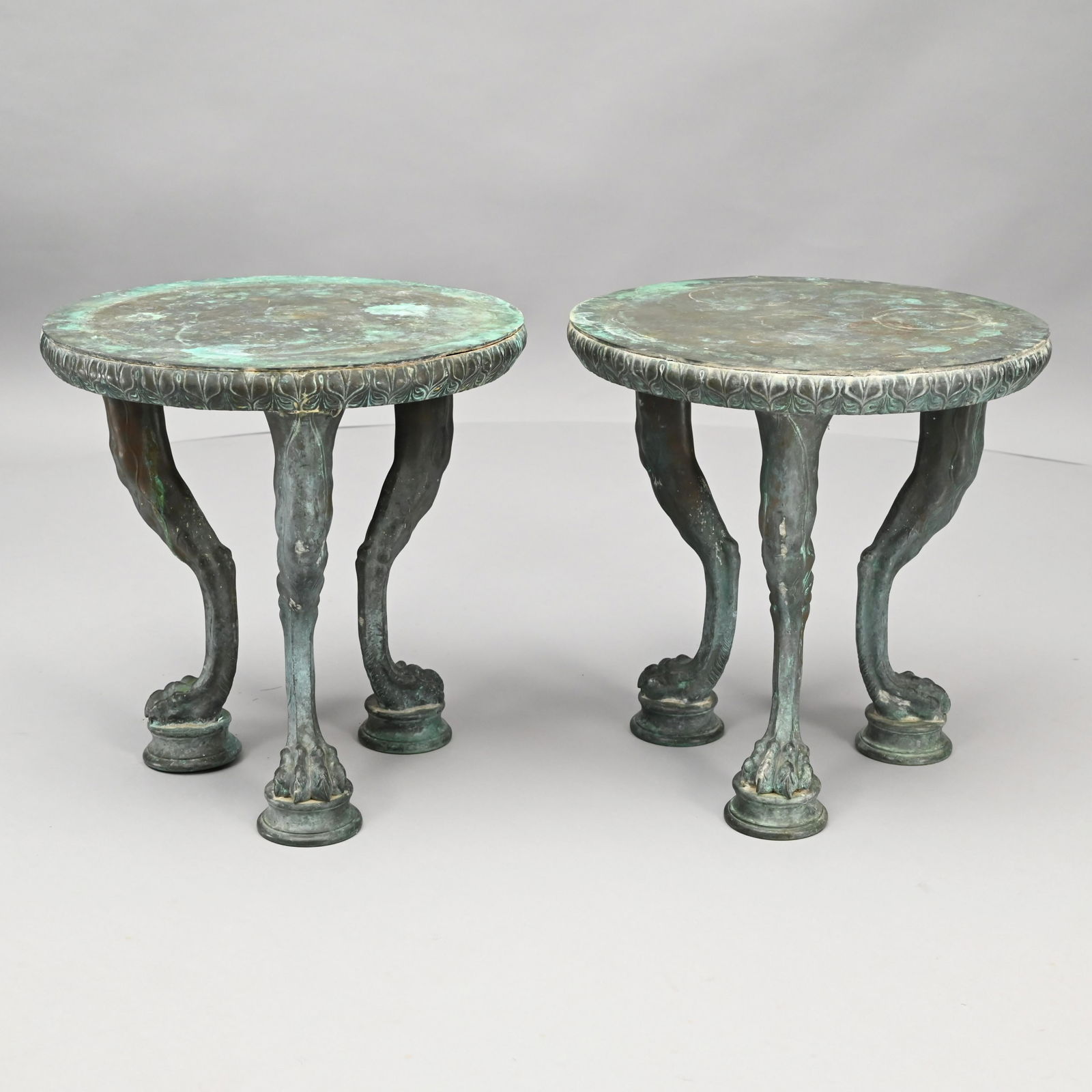 Pair of Cast Bronze Garden Stands (1 of 10)